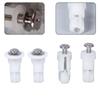 2pcs Toilet Lid Fixing Bolt Stainless Steel Nylon Expansion Screw Nut Toilet Cover Screw Toilet Top Fix Toilet Seat Screws