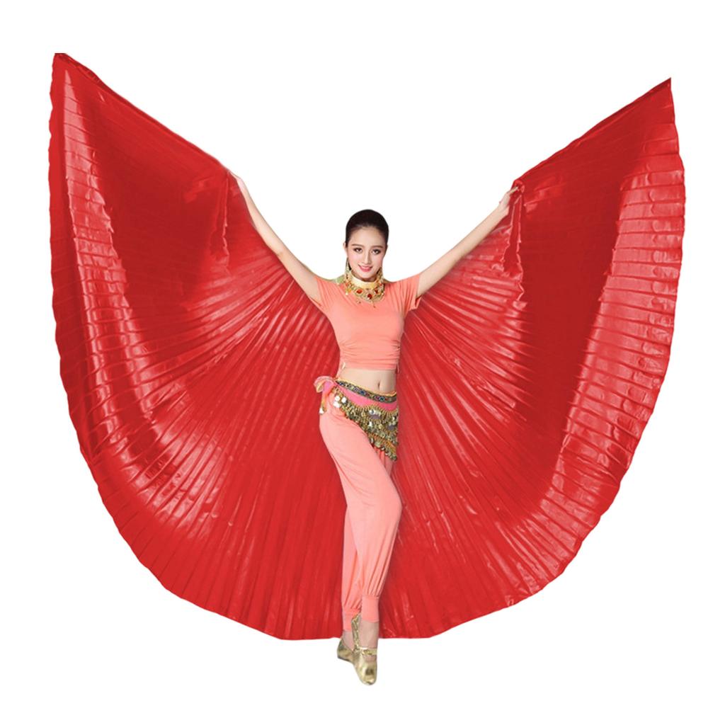 Belly Dance Isiss Wing with Stick Belly Dance Costume Angel Wing for Halloween Carnival Performances Butterfly Wing