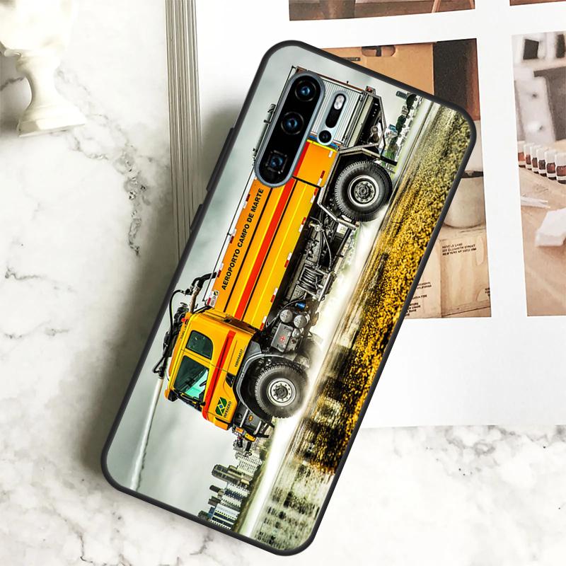 Fire Truck For Huawei Nova 7i 8i 11i 12i 12s Y73 Y70 Y90 Y60 Y72 Y61 Y91 9 10 SE P40 Lite P30 Pro Case