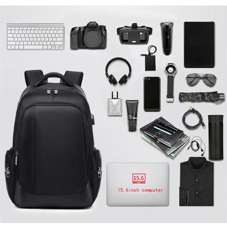 Backpack Men's Casual USB Men's Backpack Breathable Wear-resistant Business Computer Bag Travel Bag Student School Bag