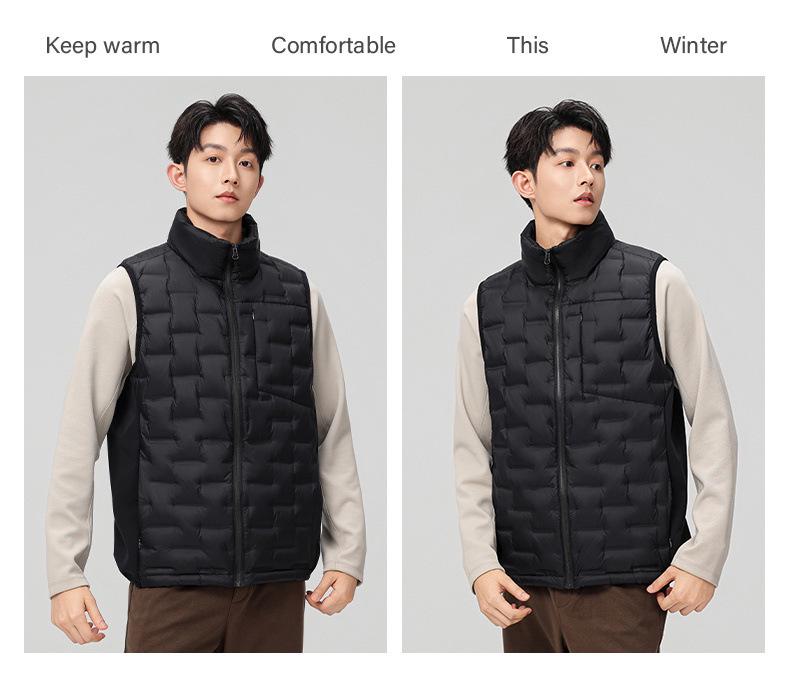 Unisex High-End Lightweight Down Vest, Outdoor Sports, 90% White Duck Down Jacket.