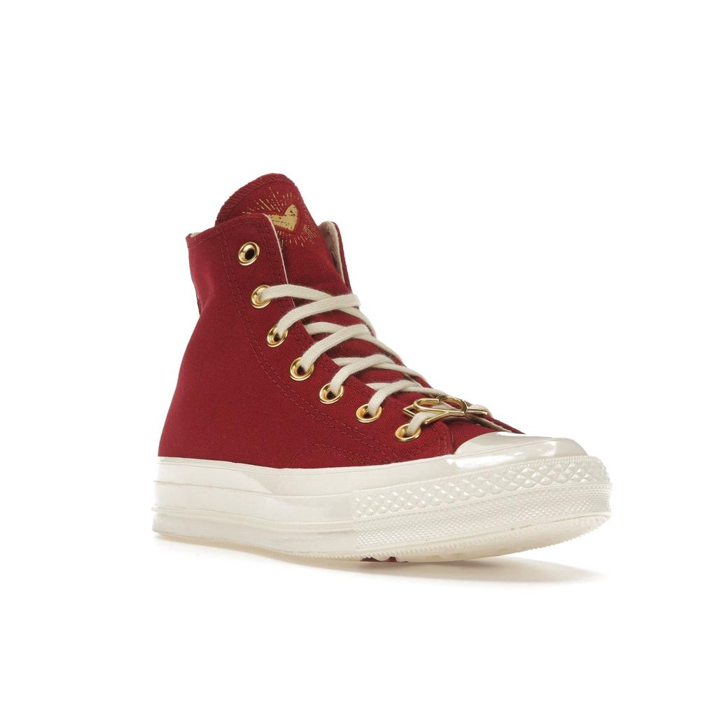 Converse Chuck 70 Hi Heart Red/White/Gold Unisex A03931C