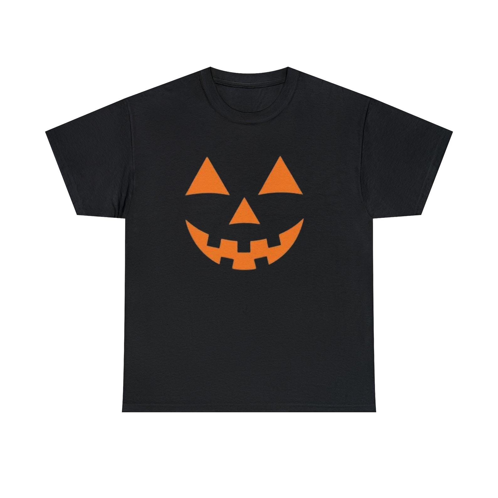 Jack O Lantern Face Shirt: Spooky Halloween Tee XL