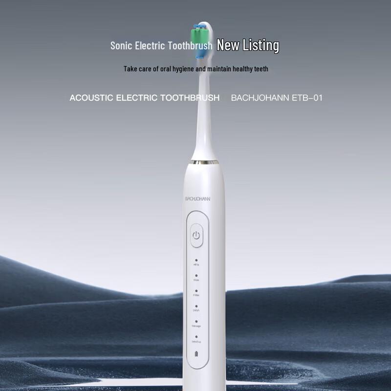 

Bach John Sonic Electric Toothbrush CN plug (adapter included)