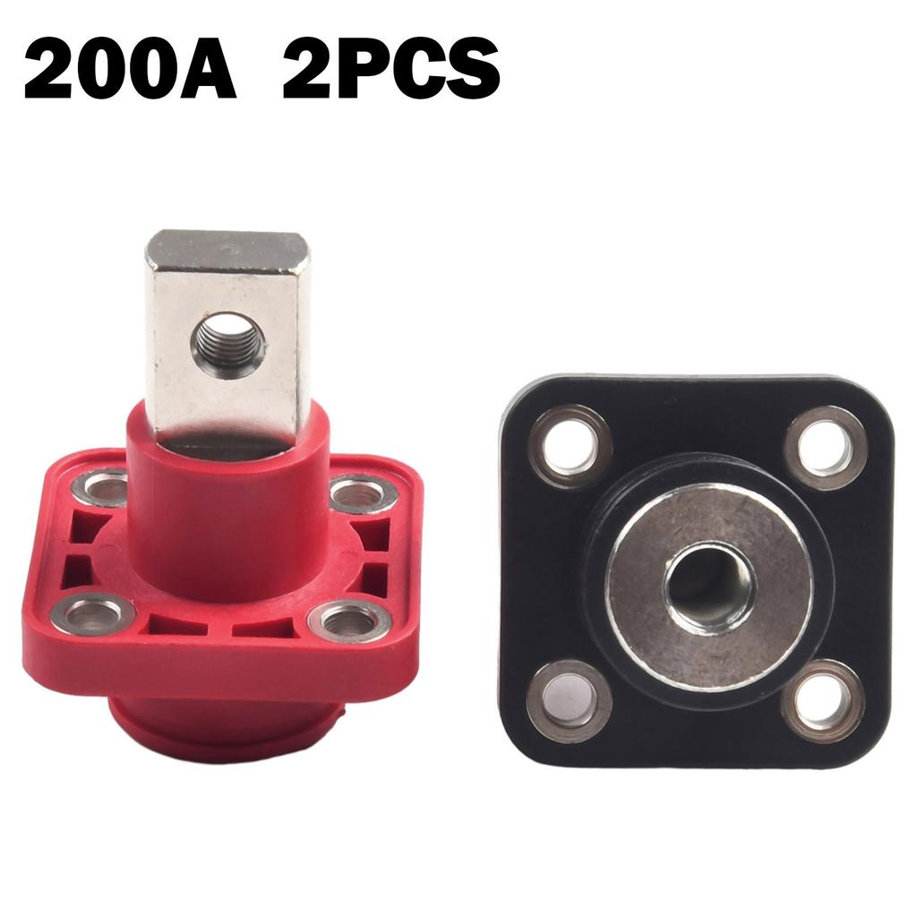 2Pcs 120A 200A 300A 400A All-Copper Lithium Battery Terminal Connector Energy Storage Terminal Battery Connector Adapter