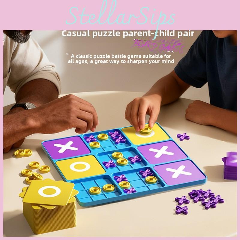 Kids Tic Tac Toe Board Game With Interactive Logic Training For Early Learning