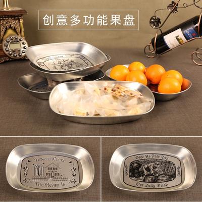 Zufälliges Muster 1 Obstteller Snack Blechdose Europäisches Retro Restaurant Getrocknetes Abendessen Metall Outdoor Picknick Werkzeuge