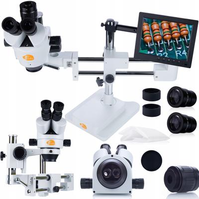 Trinocular Stereo Microscope Jupiter Pro MSJP-T-SDMS1 – Set with 8" Display | Stable Stand | Focus Adjustment