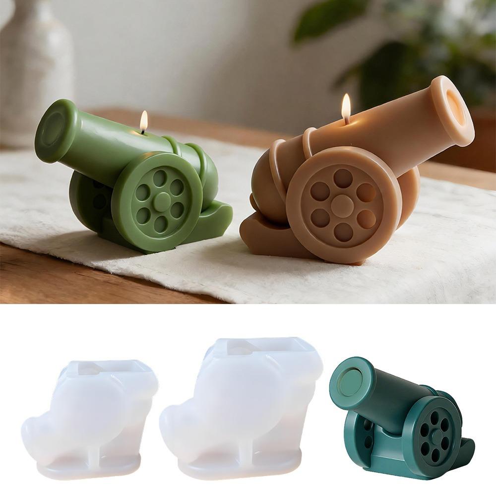 Resin Mold Plaster Mold Non-Toxic Epoxy Resin Mould Cannon Silicone Mold Soft For Resin Ornaments Art Projects Gift Making