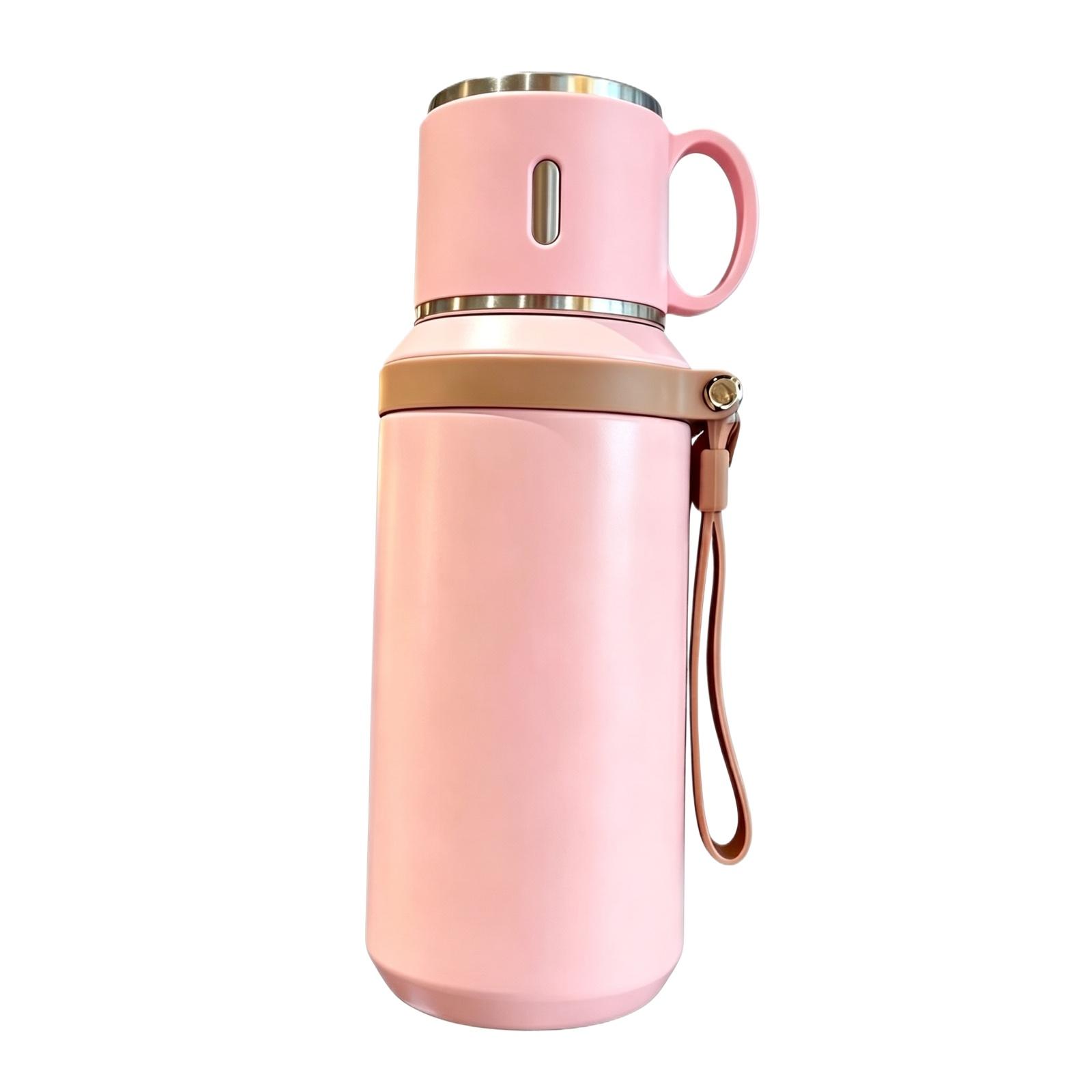 

Stainless Steel Insulated Cup For Girls With High Appearance And Portable Water Bottle One Size рожевий