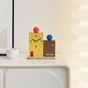 Creative Building Block Style Clock,Silent, Battery Powered,Unique Square Design,Perfect for Bedroom or Study Decor, Bedroom Accessory