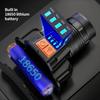 LED Intelligent Sensing Strong Light Headlight USB Charging Emergency Head Mounted Flashlight Outdoor Camping Adventure Lighting
