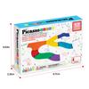 PicassoTiles Race Track Magnetic Building Block Magnetic Building STEM Learning Early Kids Toy Pretend Brain PTR12 12-Piece Add-On Set, Tiles, Toy,
