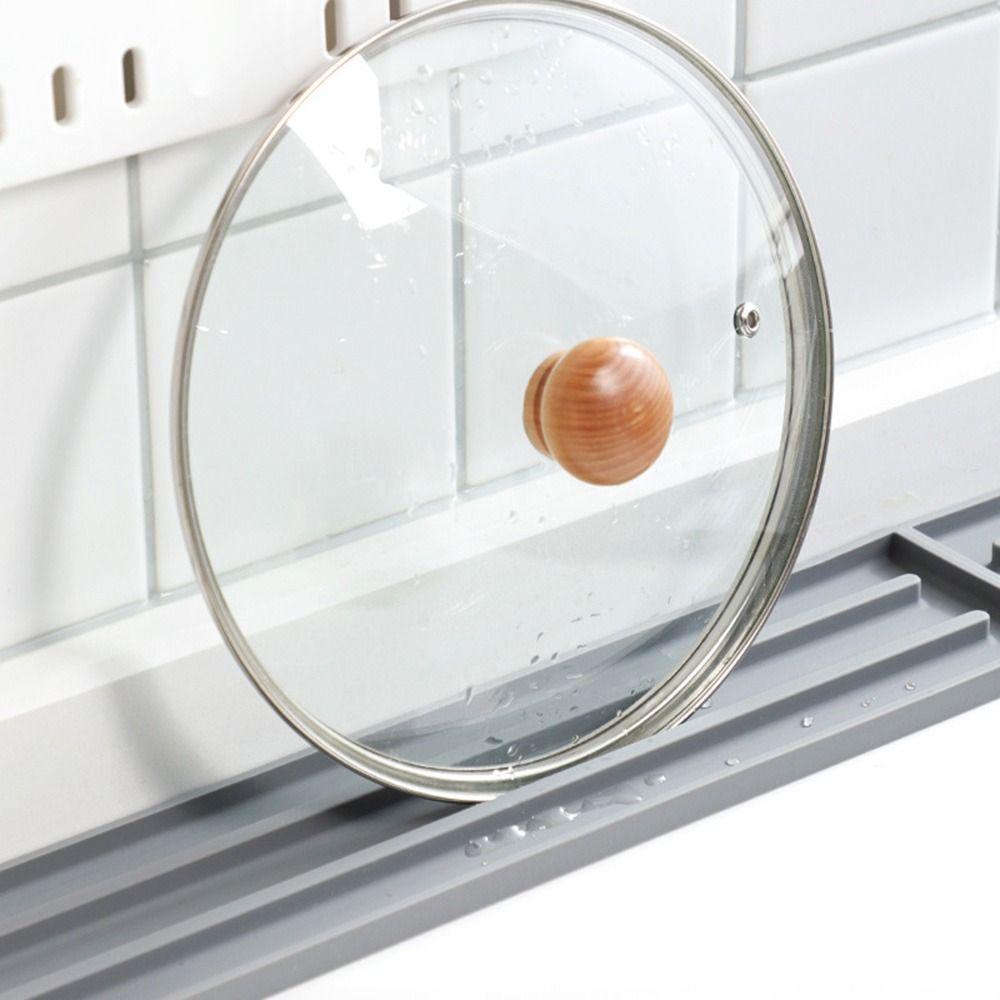 Non Slip Pot Lid Storage Mat Silicone Tableware Storage Pad Pot Lid Organizer  Cooking Space