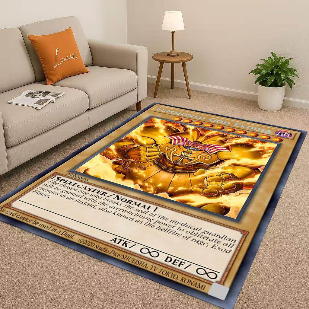 Slifer The Sky Dragon Yu-Gi-Oh MONSTER Cartoon Living Room Non-Slip Area Rug Carpet for Bedroom Sofa,Easy Clean Home Doormat