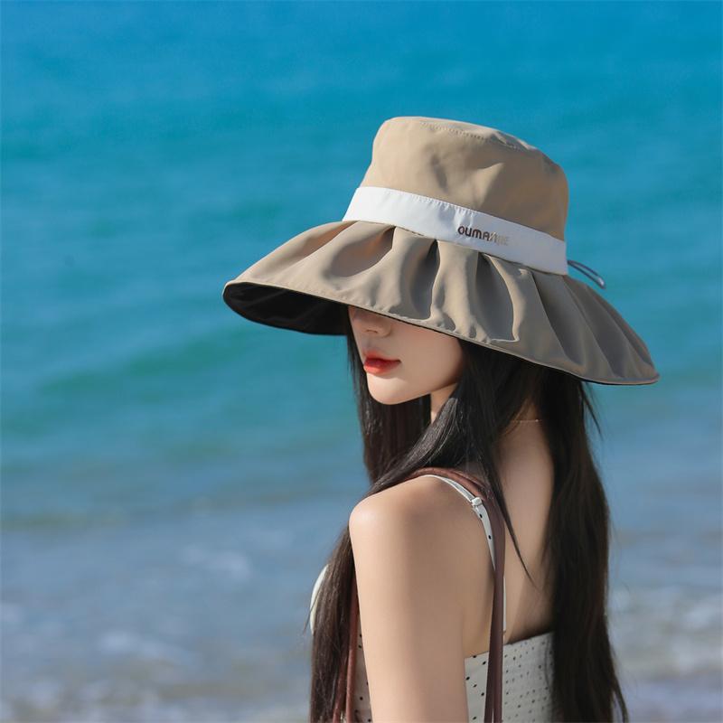 Women'S Velvet Wide-Brim Bucket Hat - Casual Outdoor Sun Hat With Uv Protection