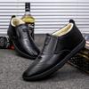 Winter Plush Warm Casual Designer Shoes Men Fashion Sneakers Non-slip Comfortable Hiking Shoe Black Leather Sport Shoe