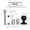 Motorcycle Bike Mount Black Fork Stem Base with 17mm 25mm Ball Head for GoPro insta360 Ball Mount Adapter Mobile Phone Holder Fuse Holders1