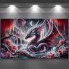 Large Size Mosaic DIY Full Diamond Painting Kits Art Fantasy Girl and Dragon Embroidery Cross Stitch Rhinestones