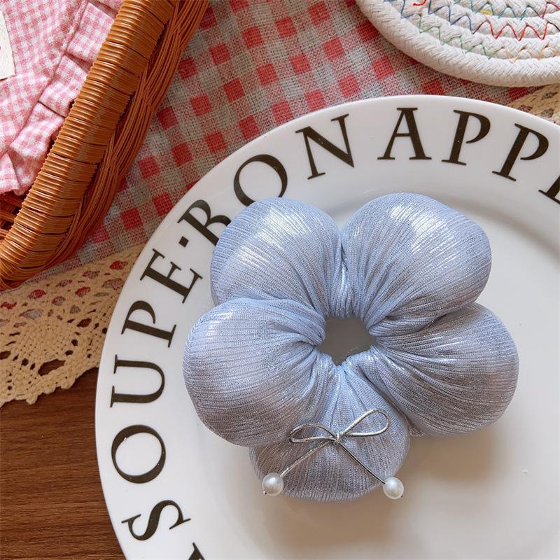 

Korean-Style Children s Spring and Summer Beaded Sponge Hairband for Ponytail