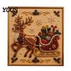 Creative Christmas Gifts for Adults Faux Pearl Art Kit, 20x20cm Xmas Painting DIY Wall Decor Making Kit Sparkling 3D Diamond Craft Adults, Festive