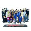 Detective Conan-Gruppe Shinichi Ran Kogorou Hiroshi Ai Heiji Kiddo Gin Rum Acrylständer Standee-Spielzeugfigur