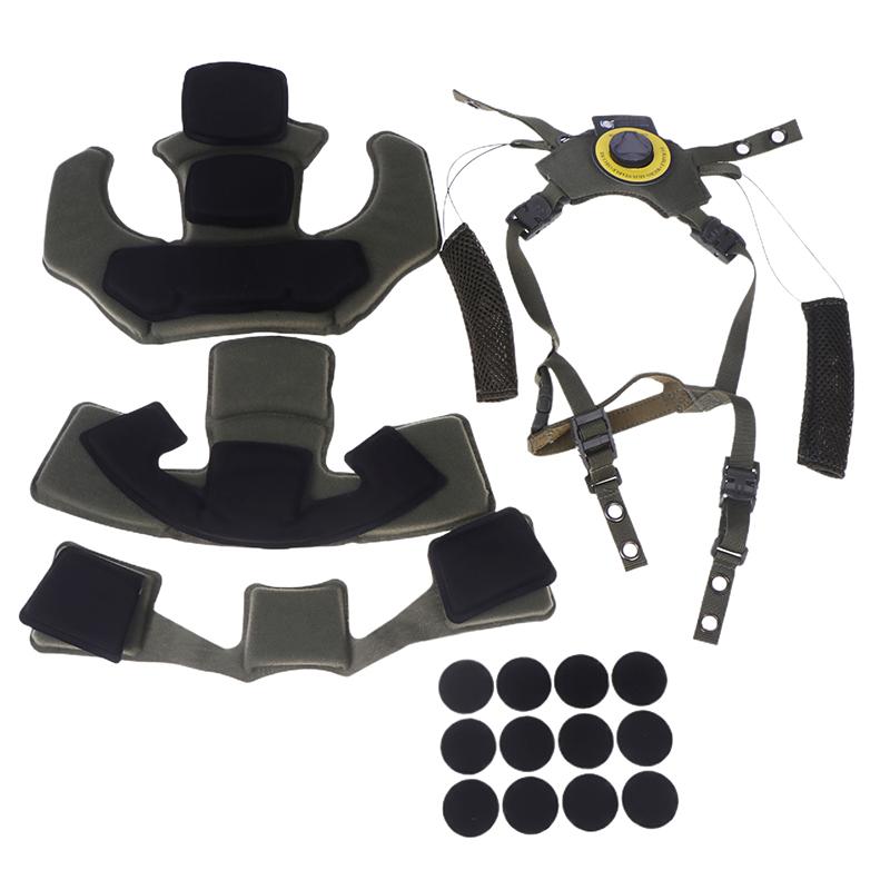 Helmet Hanging System Suspension Lanyard Chin Strap Adjustable Head Locking Buckle For Fast Mich Airsoft Helmet Accessories