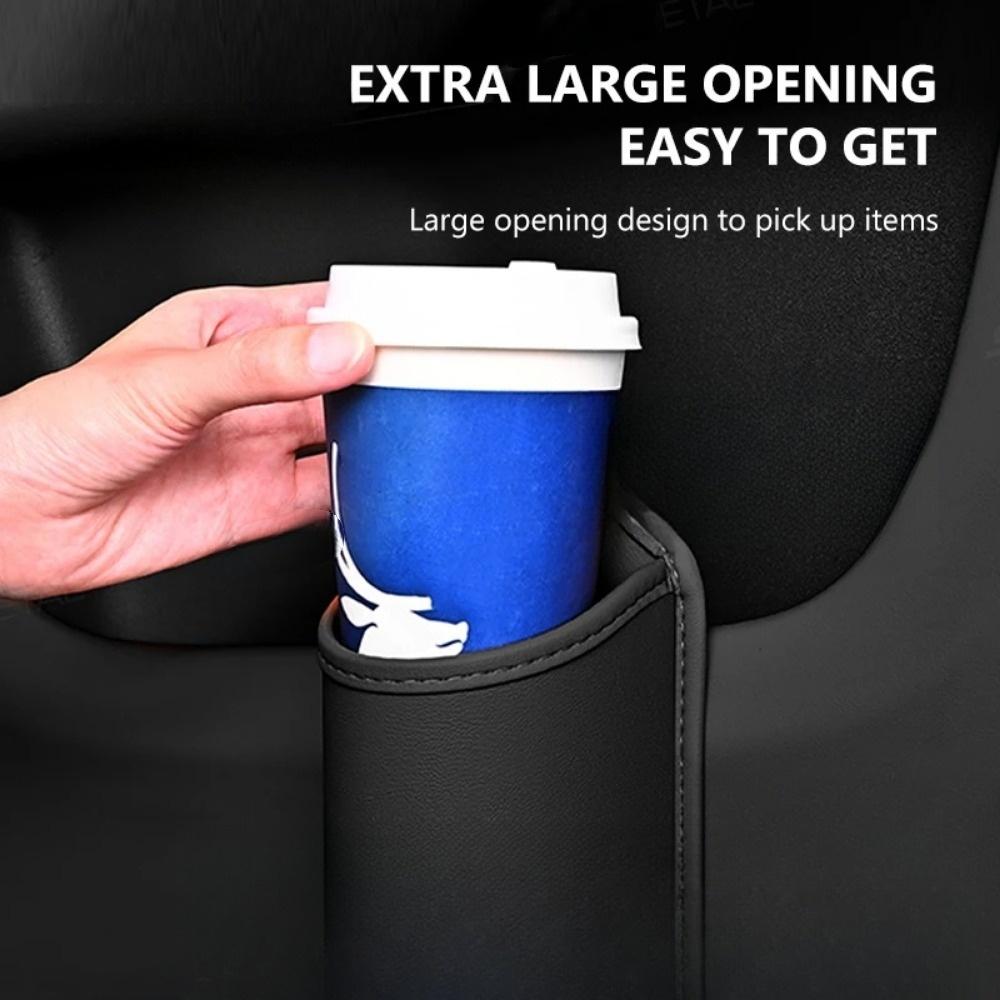 Soporte para Tazas de Puerta de Coche Universal Caja con Clip Trasero Diseño Estante para Bebidas Contenedor de Almacenamiento Bolsillo Organizador para Respaldo de Asiento de Coche