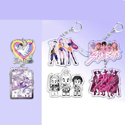 K-POP Group Exquisite Anime Character Acrylic Plate Keychain Pendant