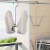 1pc Durable Stainless Steel Shoe Rack Hanger - Space-Saving Metal Storage Hook for Coats, Hats & Slippers, Hanging Shoe Organizers