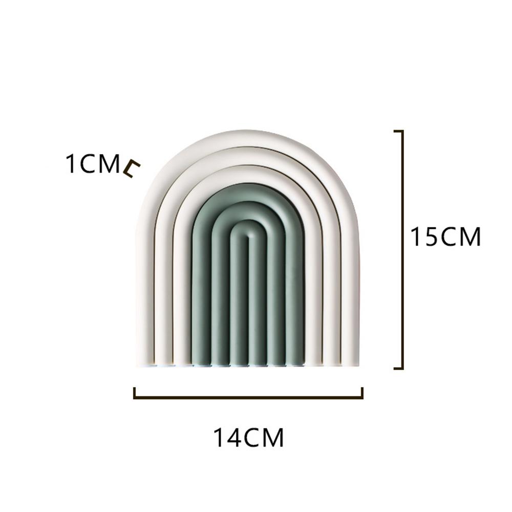 

New Rainbow Silicone Table Mat Coaster Hot Dishes Pot Holder Placemats Kitchen Multipurpose Pot Holders Heat Resistant Pan Pads 14x15x1cm