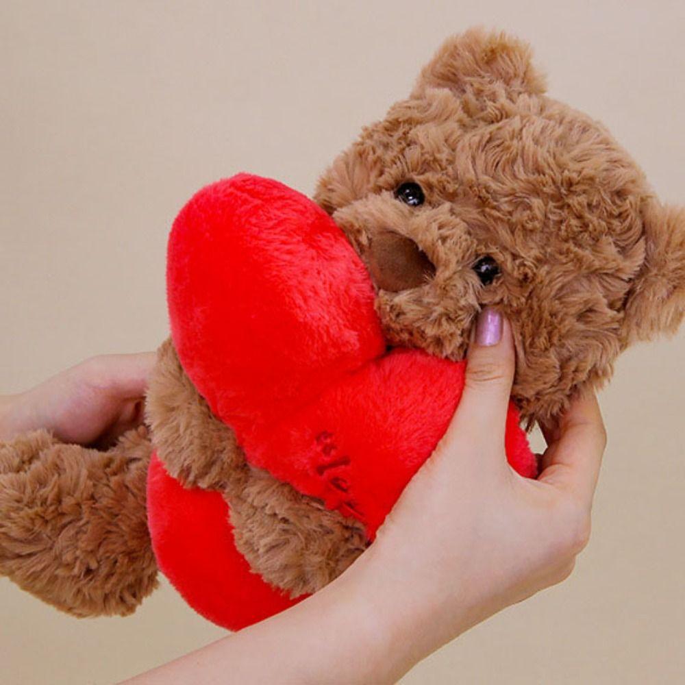 Interactive Heart Beart Stuffed Animal Doll Fluffy West Highland Dog Doll  Decoration Gifts
