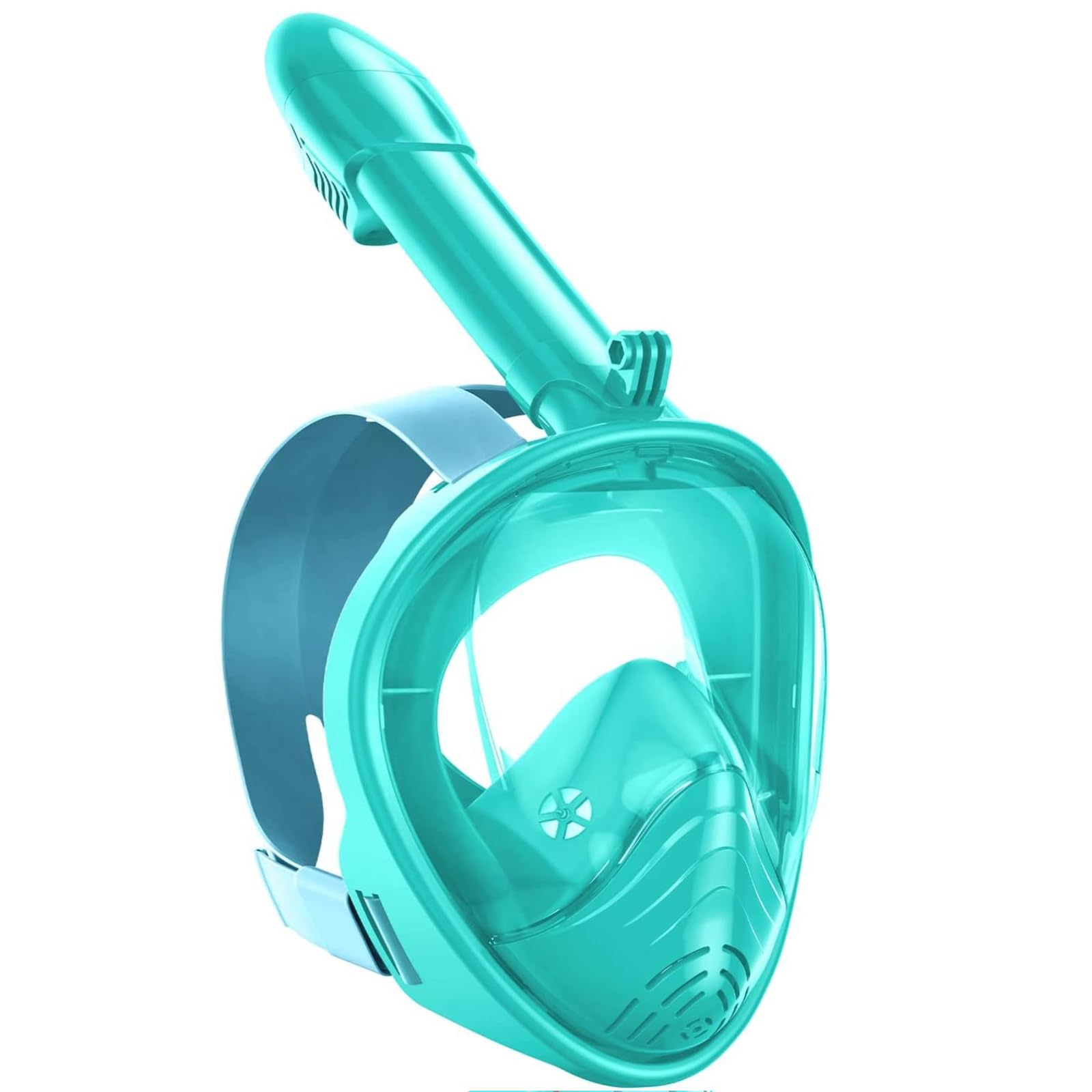 

Маска для снорклинга полнолицевая детская очки для снорклинга дайвинг подводные очки с сумкой для хранения XS детская защита от запотевания герметичная (Сине-зеленый, Детский)