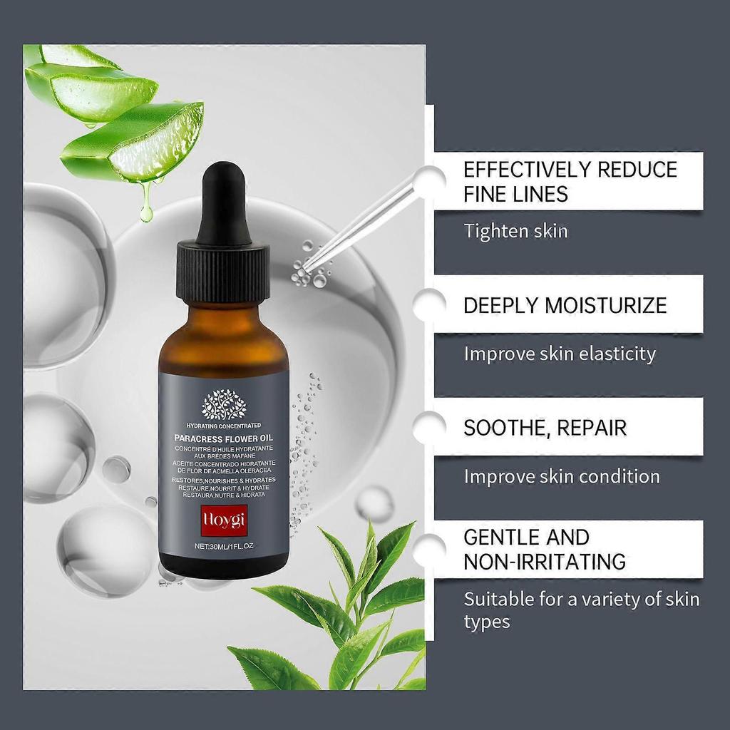 Paracress Facial Oil, Paracress Facial Serum Organic, Paracress Oil For Face 30ML/1oz, Paracress Anti-Wrinkle Serum, Smooth Fine Lines And Wrinkles