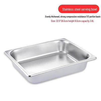 Yongduo Stainless Steel Rectangular Food Pan