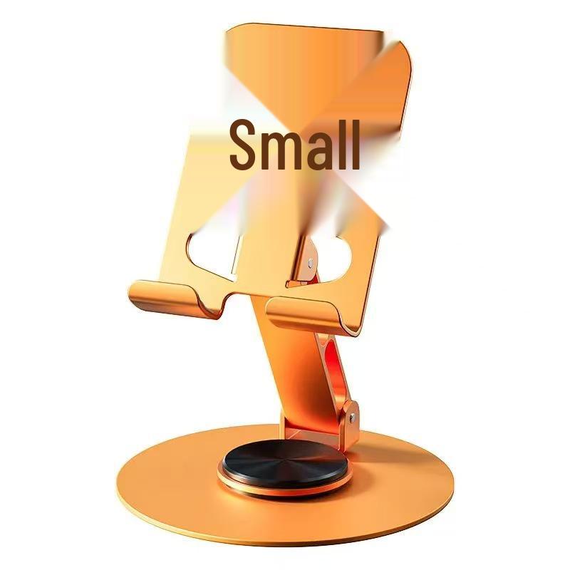 All-Metal Rotating Phone Stand for Desktop: Ideal for Live Broadcasts and Watching Dramas.