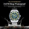 POEDAGAR Luxury Military Man Watch Casual Waterproof Luminous Date Week Men Watch Stainless Steel Quartz Men's Watches Reloj+Box