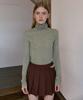 Sinun Cut Out Pleated Mini Skirt (Brown)