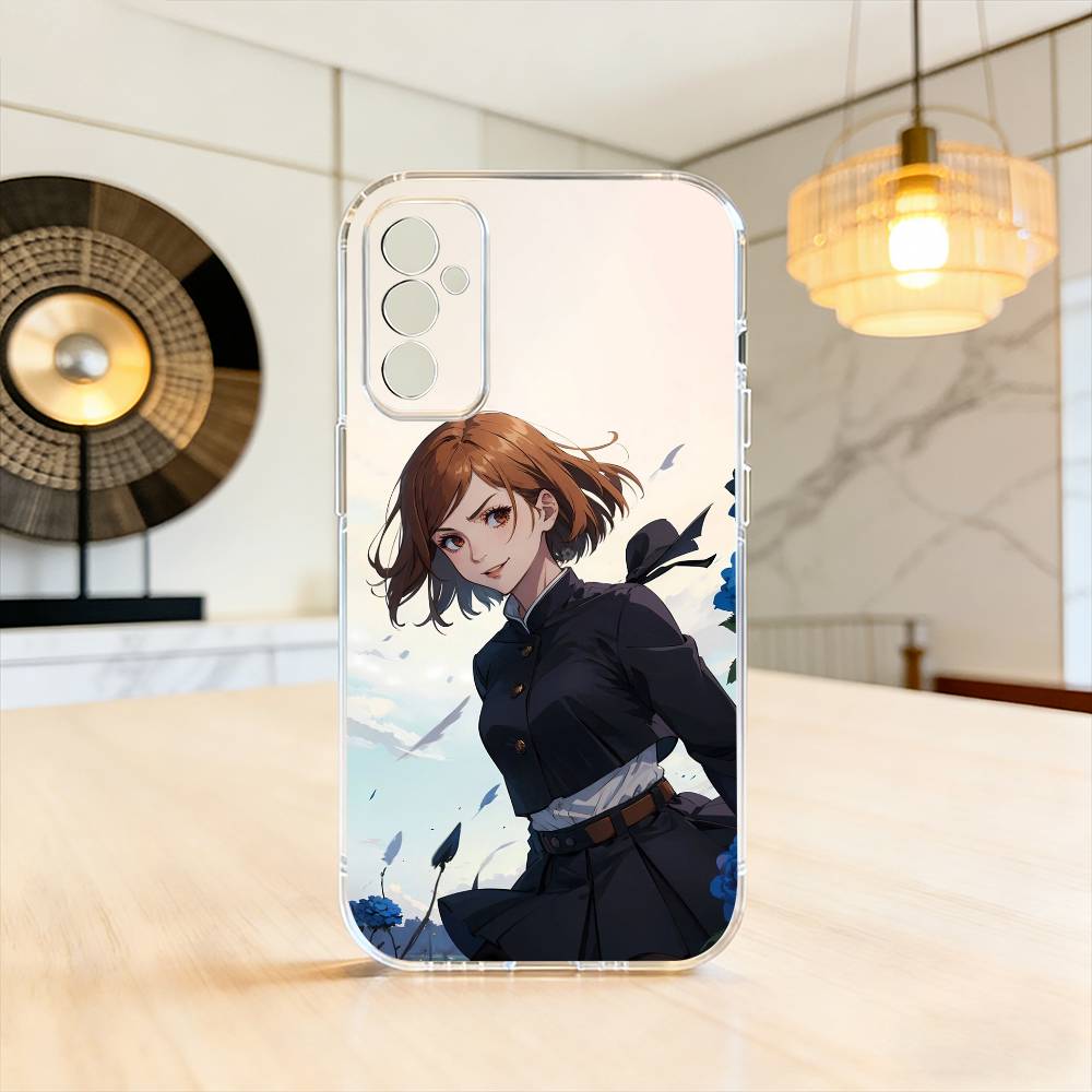 J-Jujutsu Kaisen K-Kugisaki N-Nobara Phone Case For SamsungA10,12,20,21S,30,31,40,50,51,52,70,71 Transparent Cover