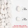 300-800g White High Polished Natural Pebbles 2-3cm Courtyard Landscape Decoration Rocks Peddles Horticultural Decorative Stones