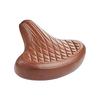 Traditional Leather Bike Seat With Thick Cushioning For Pleasant Extended Travels And Traditional Look