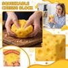 Jouet Anti-Stress Mousse Douce Fromage à Presser Forme Cubique Montée Lente Squishy Jouet Sensoriel Fidget pour l'Exercice de la Main et le Soulagement de l'Anxiété