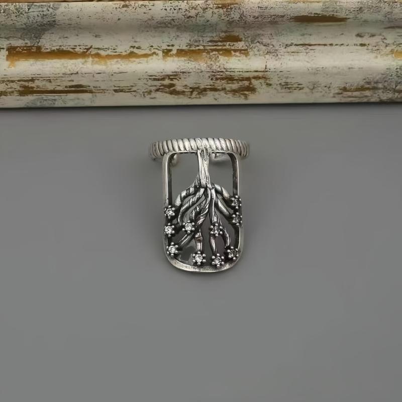 Retro Nail Ring, Nail Ring Set-Adjustable Opening Size For Daily Wear, Party, Valentine'S Day Gift, Year-Round Elegant