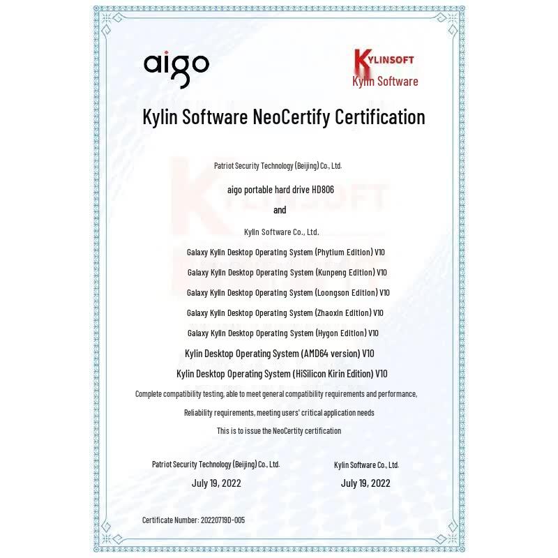 aigo HD806 1TB USB3.0 Portable Hard Drive