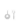 Luxenter 925 Sterling Silver and Brilliant Zirconia Earrings with Rhodium Finish - Kromwa