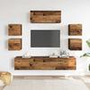 VidaXL Ensemble de meuble TV mural 7 pcs vieux bois bois d'ingénierie, meuble TV, meuble multimédia, console TV, meuble 3329013
