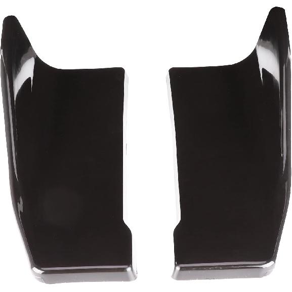 2pcs Rear Bumper Diffuser, Universal Side Skirts, Glossy Black Rear Bumper Diffuser Lip Side Skirts with Mounting Screws for Cars