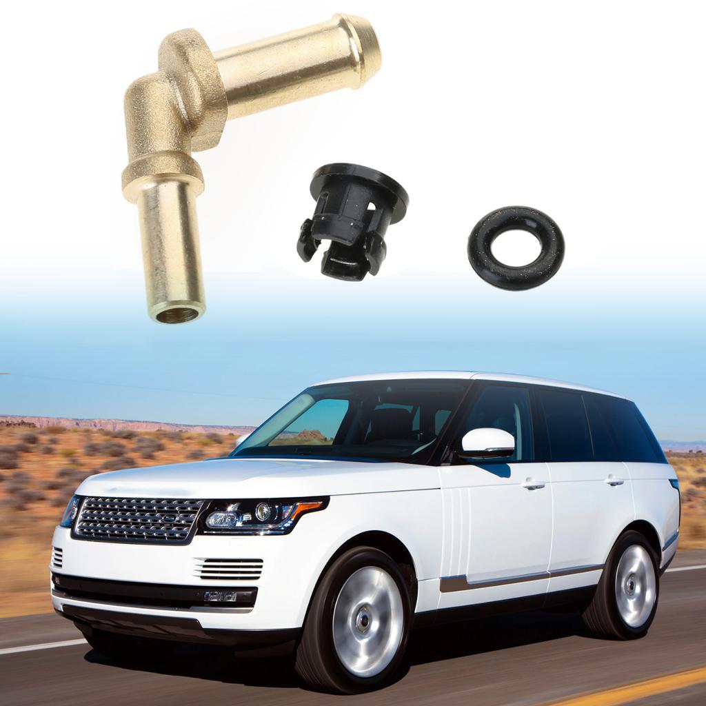 Radiator Water Hose Connector Kit Compatible For Velar 2017 LR049990 LR048474 C2Z28258 Thermostat Water Outlet Tube Hose