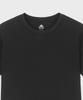 BASIC HOUSE Women'S Round Crop Short Sleeve T-Shirt Black Lats0202