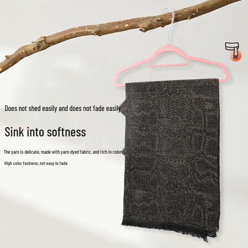 250g Jacquard Leopard Print Cashmere Scarf - Luxurious, Warm, and Versatile Women's Shawl for Autumn/Winter